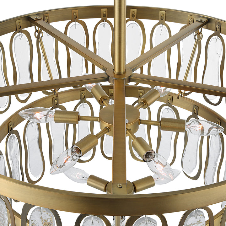 American Home Furniture Uttermost Aurelie 9 Light Round Pendant