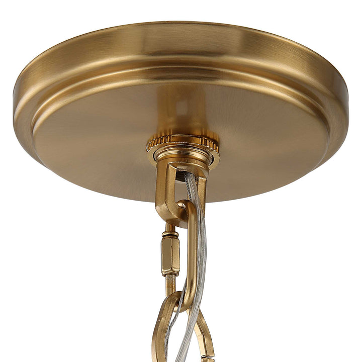 American Home Furniture Uttermost Lautoka Rattan 8 Light Chandelier