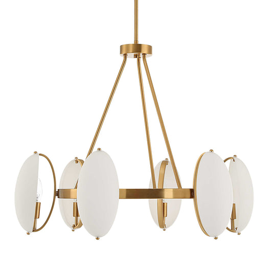 American Home Furniture Uttermost Oviform 6 Light Round Chandelier