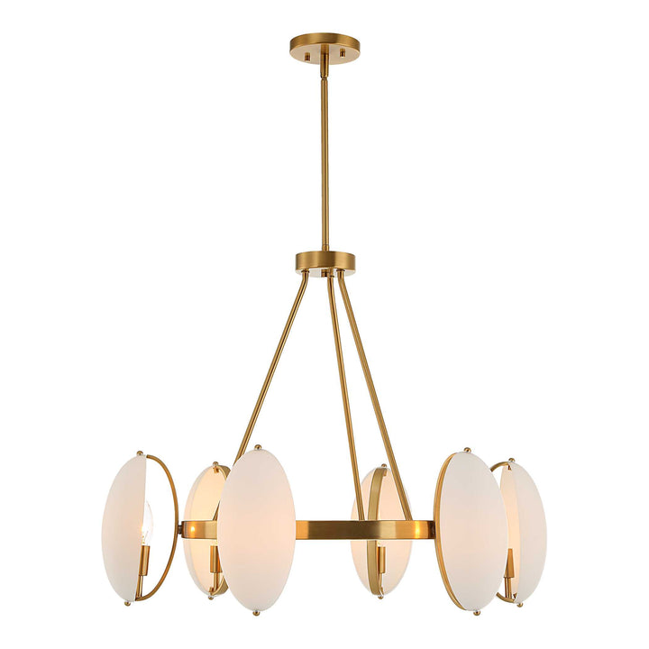 American Home Furniture Uttermost Oviform 6 Light Round Chandelier