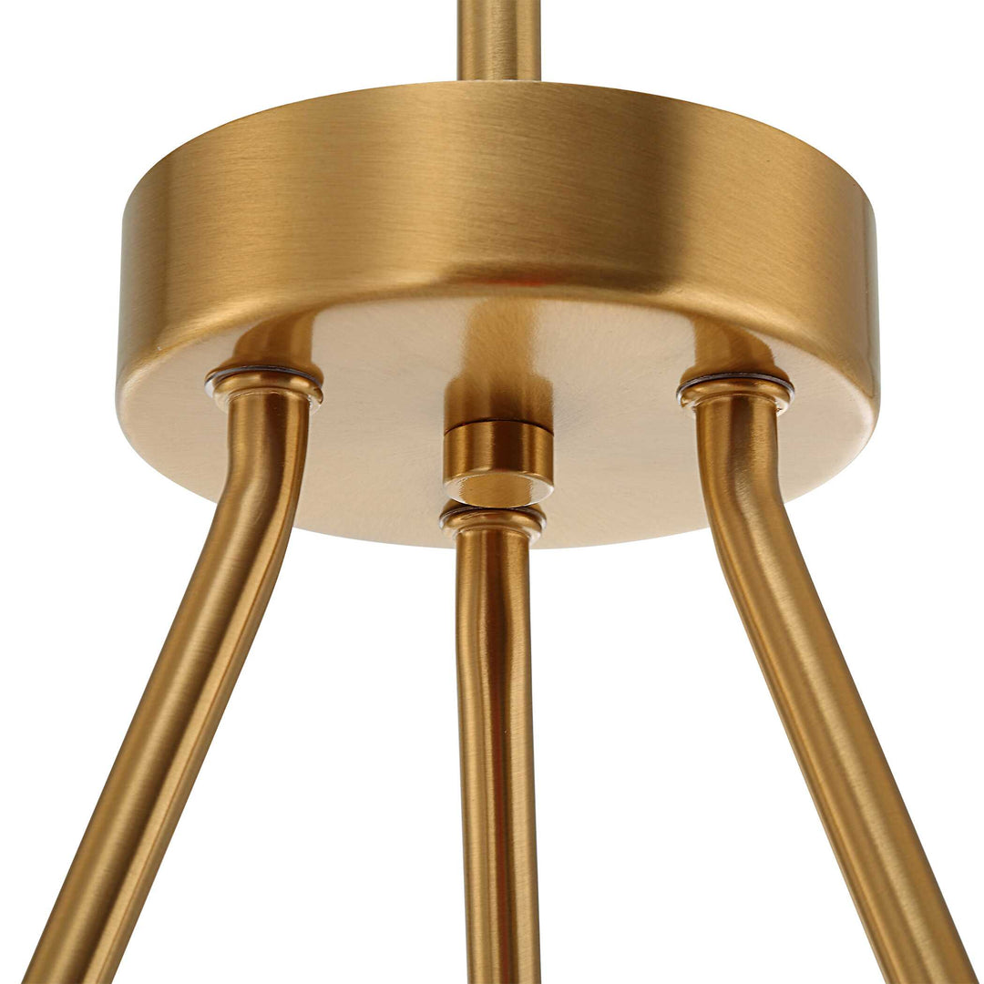 American Home Furniture Uttermost Oviform 6 Light Round Chandelier