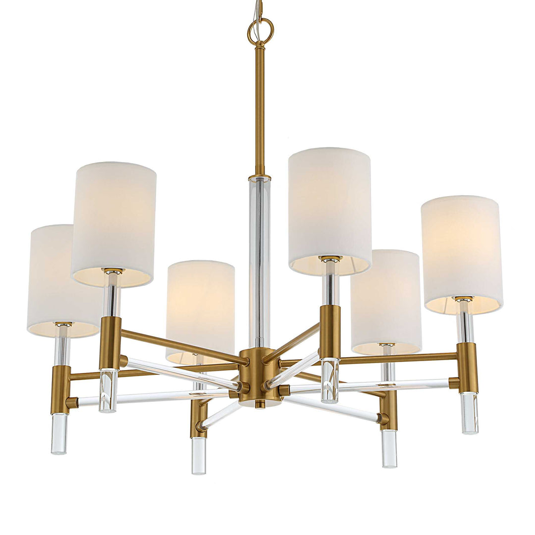 American Home Furniture Uttermost Welkin 6 Light Modern Chandelier