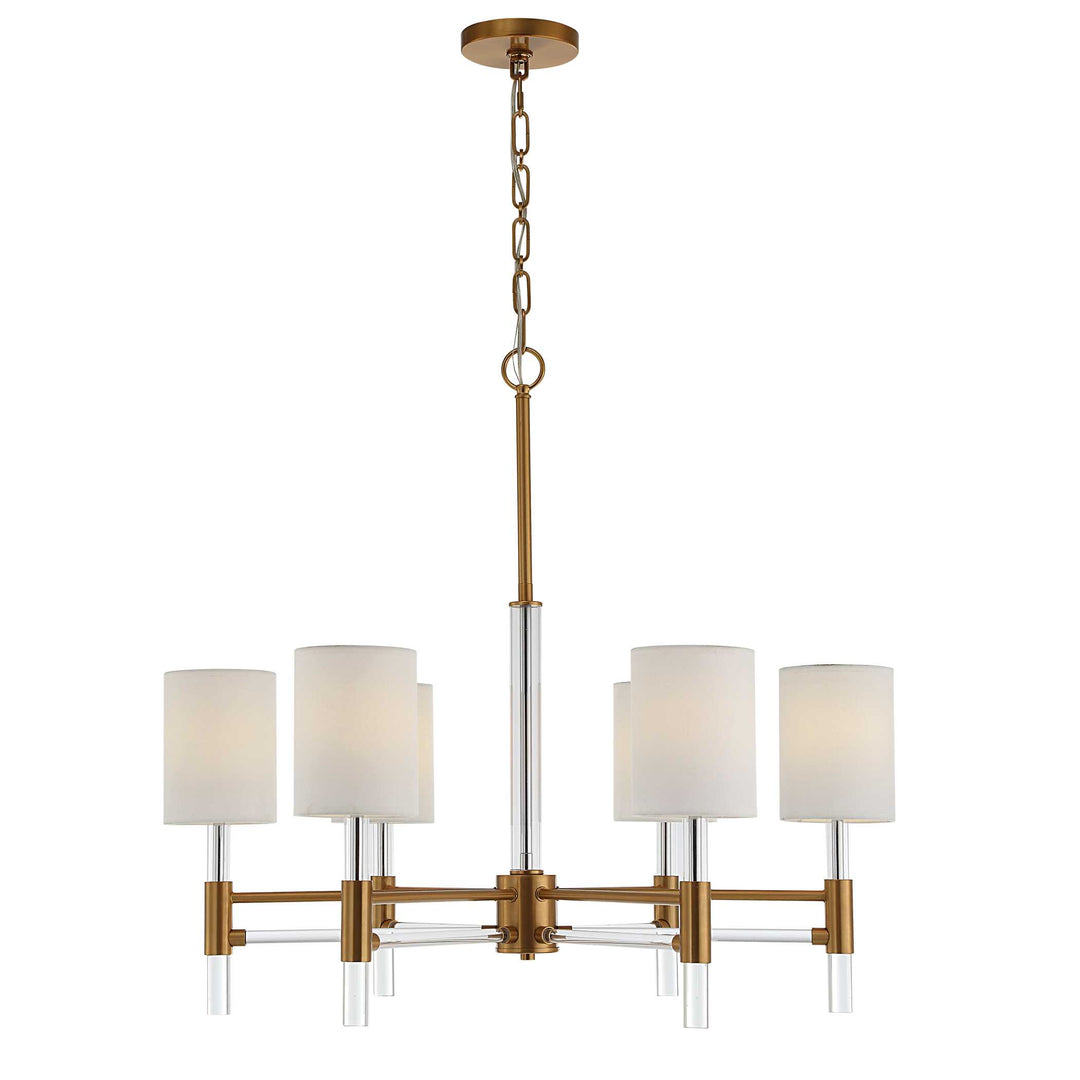 American Home Furniture Uttermost Welkin 6 Light Modern Chandelier