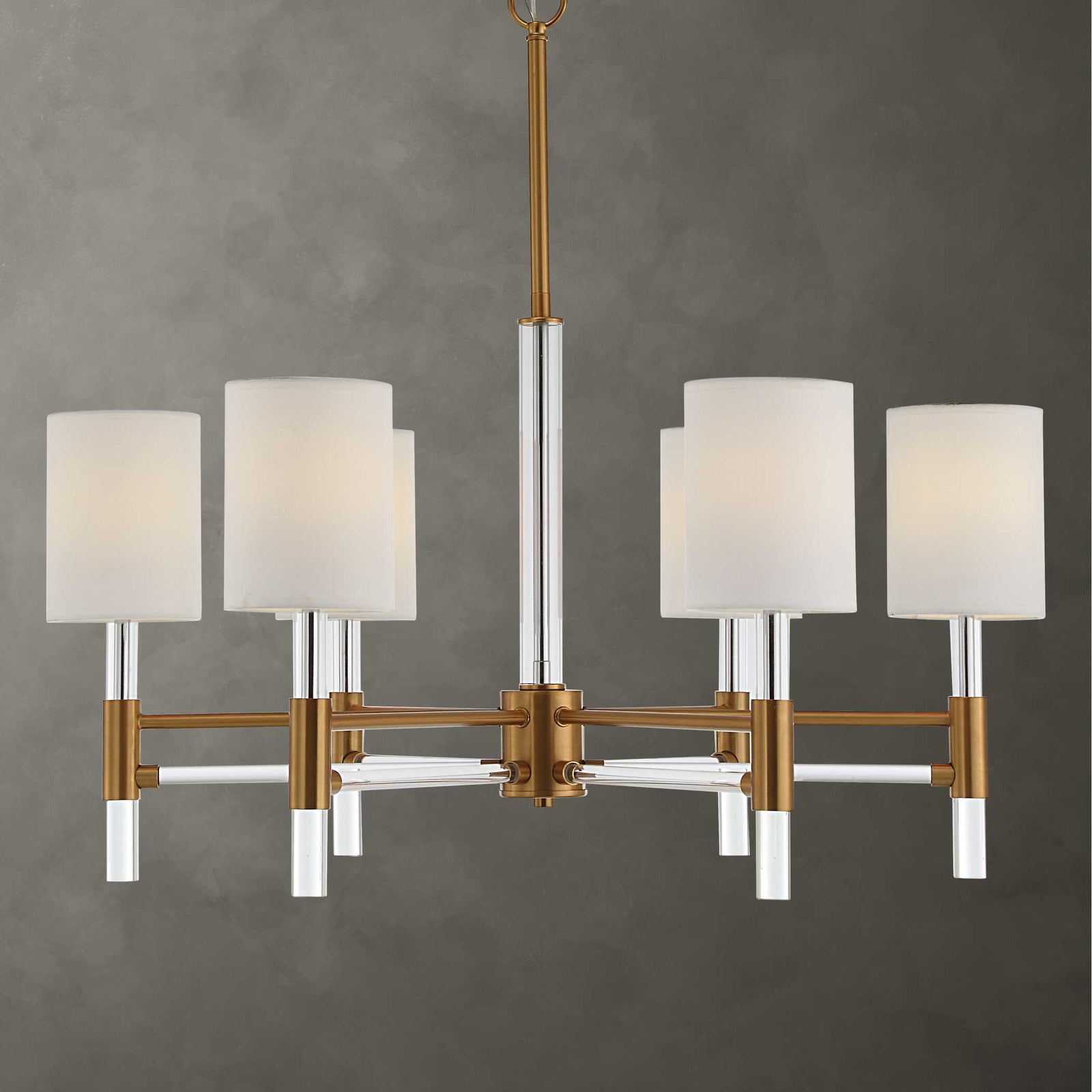 American Home Furniture Uttermost Welkin 6 Light Modern Chandelier