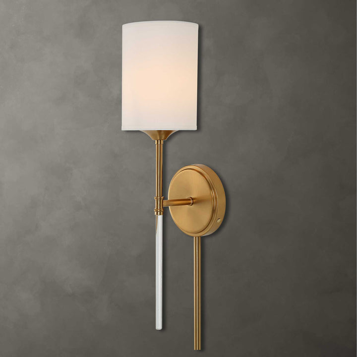 American Home Furniture Uttermost Awyr 1 Light Brass Sconce