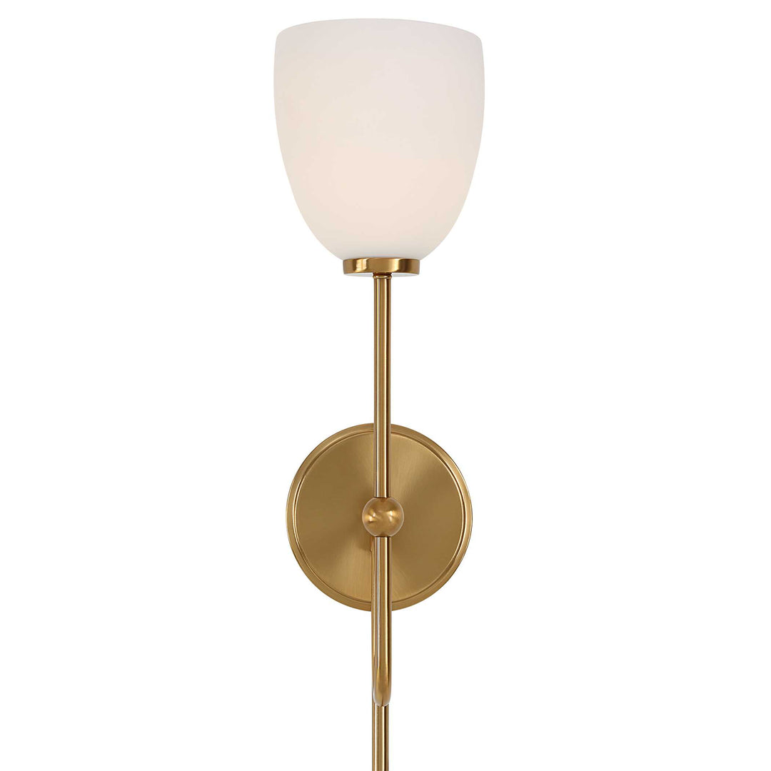 American Home Furniture Uttermost Trophy 1 Light Brass Sconce