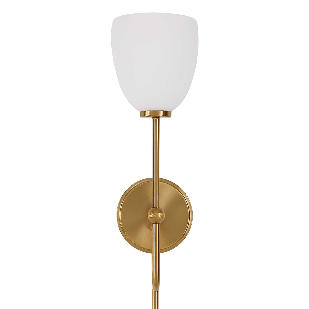 American Home Furniture Uttermost Trophy 1 Light Brass Sconce