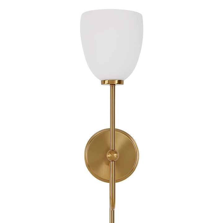 American Home Furniture Uttermost Trophy 1 Light Brass Sconce