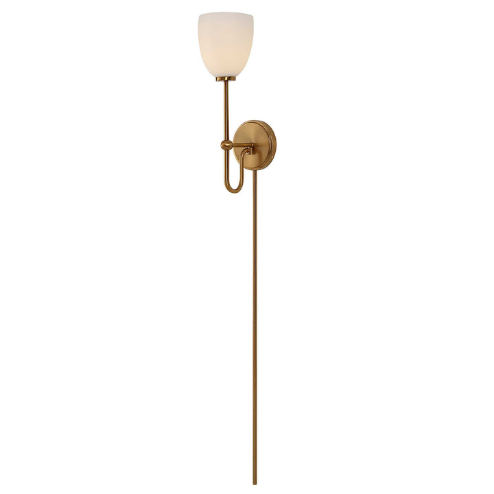 American Home Furniture Uttermost Trophy 1 Light Brass Sconce