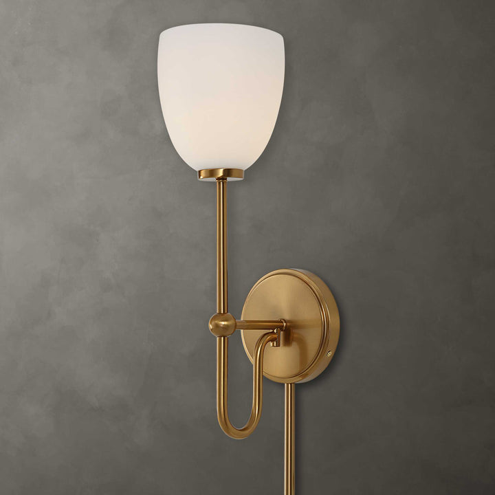 American Home Furniture Uttermost Trophy 1 Light Brass Sconce