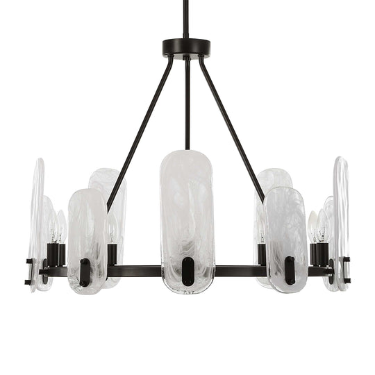 American Home Furniture Uttermost Ellipse 10 Light Dark Bronze Chandelier