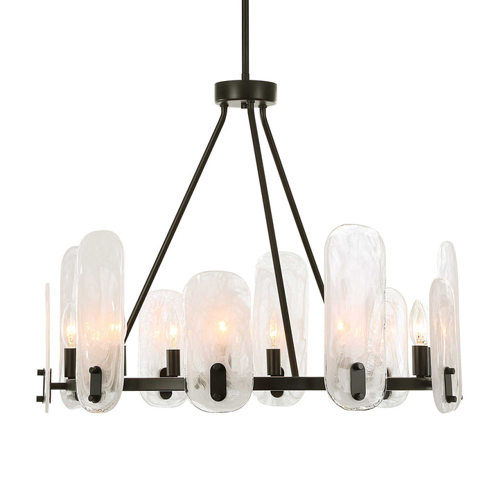 American Home Furniture Uttermost Ellipse 10 Light Dark Bronze Chandelier