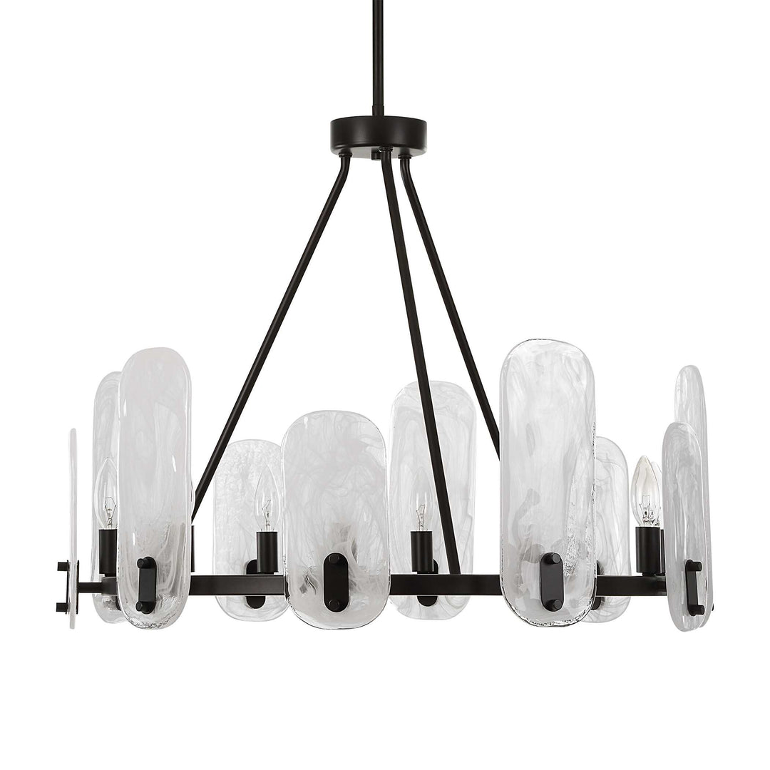 American Home Furniture Uttermost Ellipse 10 Light Dark Bronze Chandelier