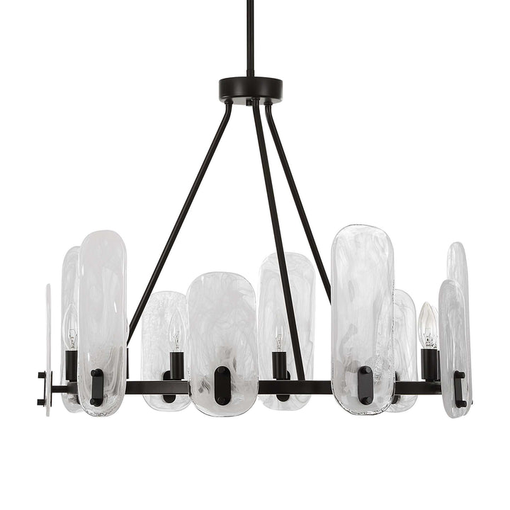 American Home Furniture Uttermost Ellipse 10 Light Dark Bronze Chandelier