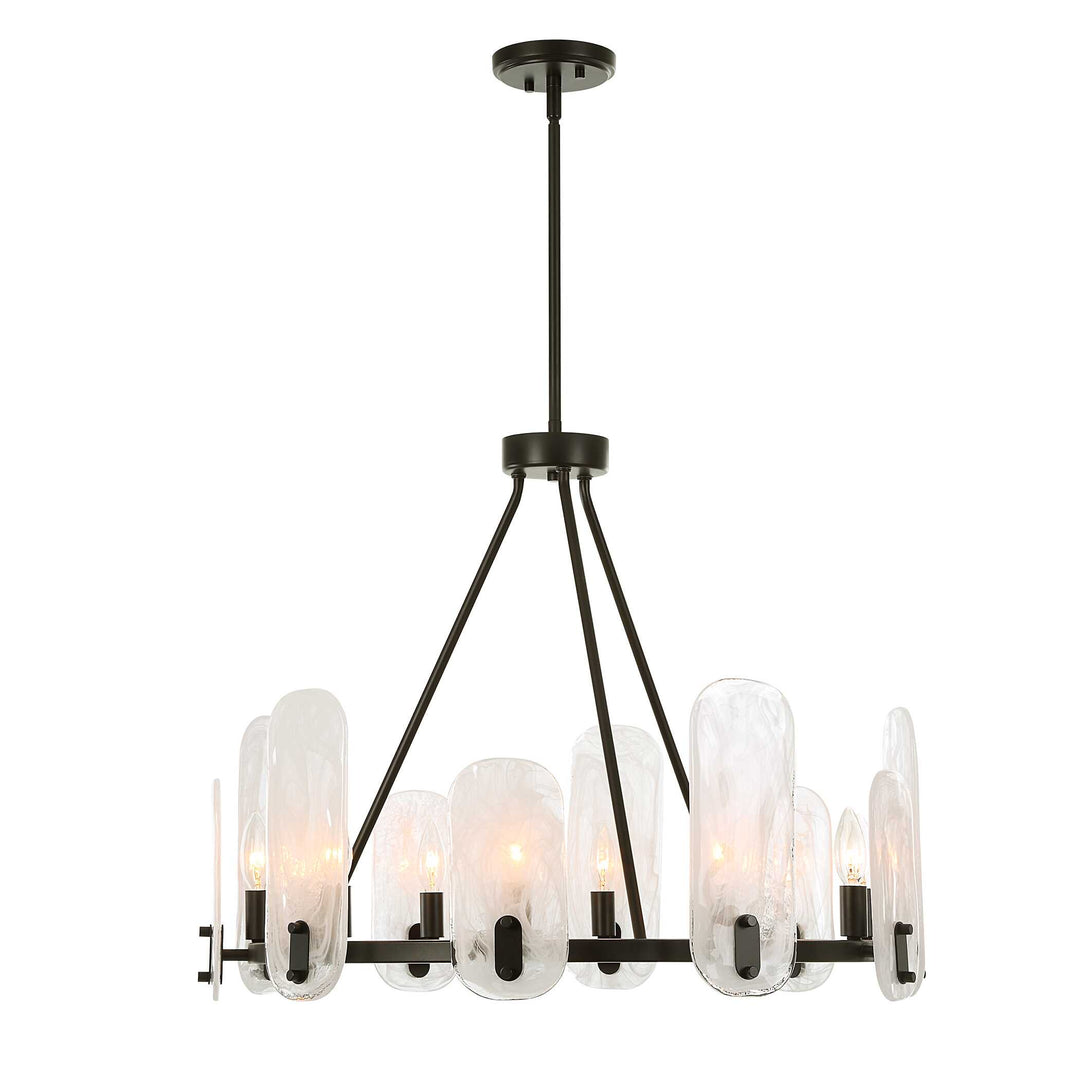 American Home Furniture Uttermost Ellipse 10 Light Dark Bronze Chandelier