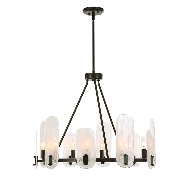 American Home Furniture Uttermost Ellipse 10 Light Dark Bronze Chandelier