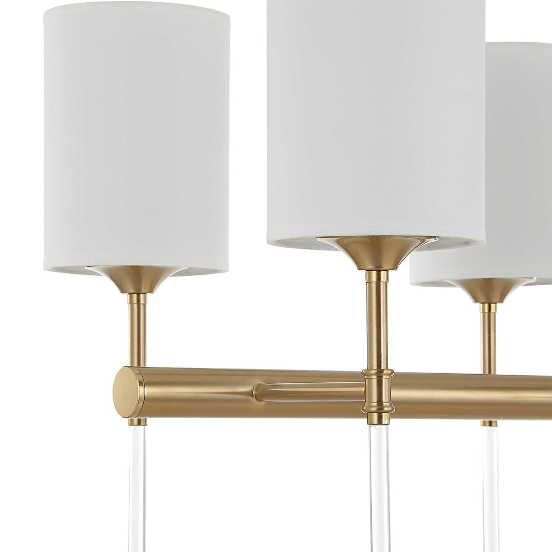 American Home Furniture Uttermost Awyr 8 Light Linear Chandelier