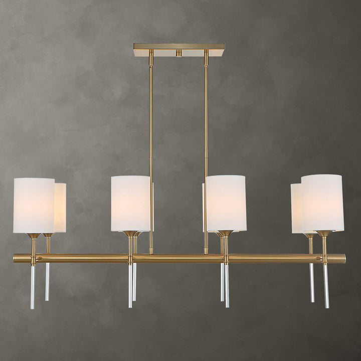 American Home Furniture Uttermost Awyr 8 Light Linear Chandelier