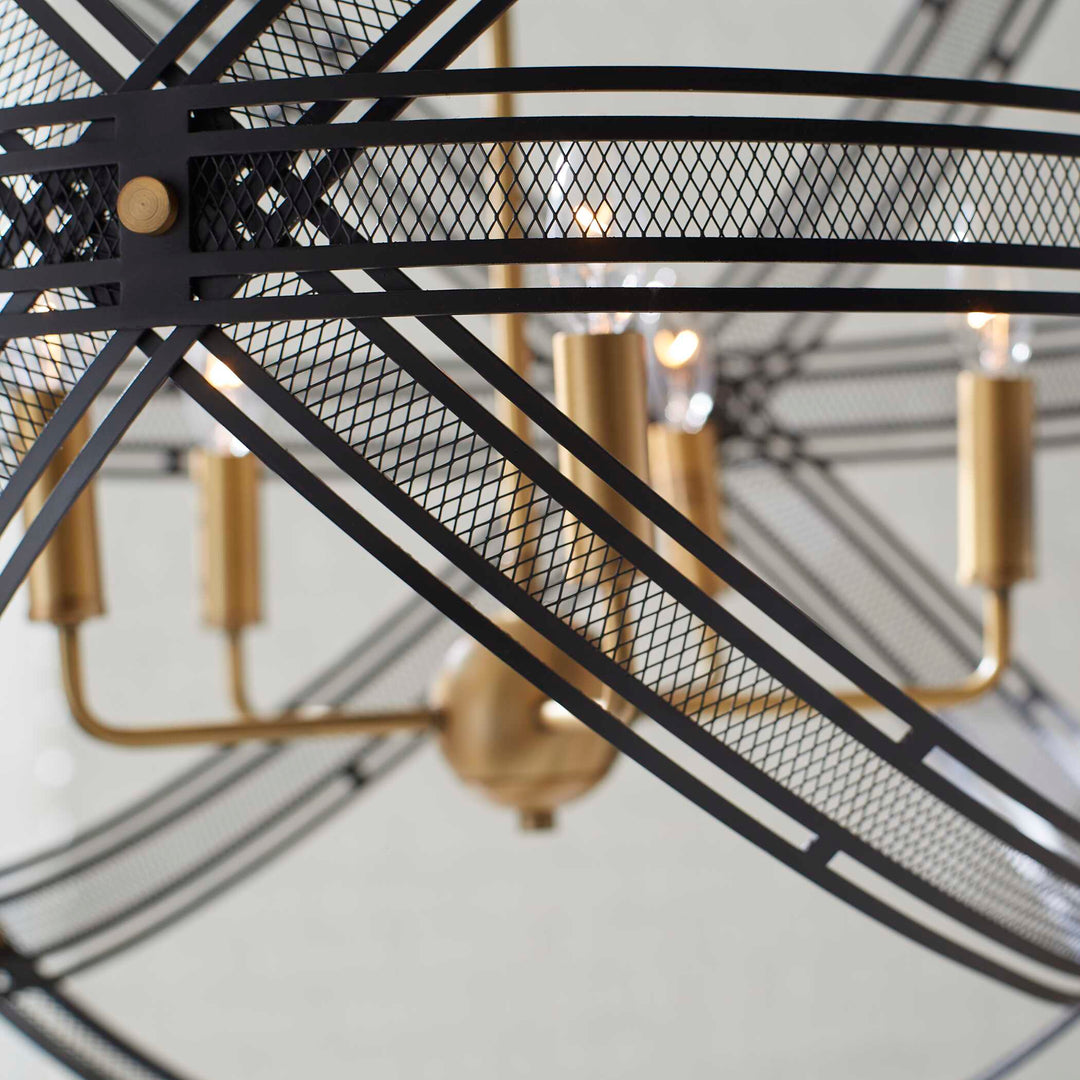 American Home Furniture Uttermost Spherical 5 Light Pendant