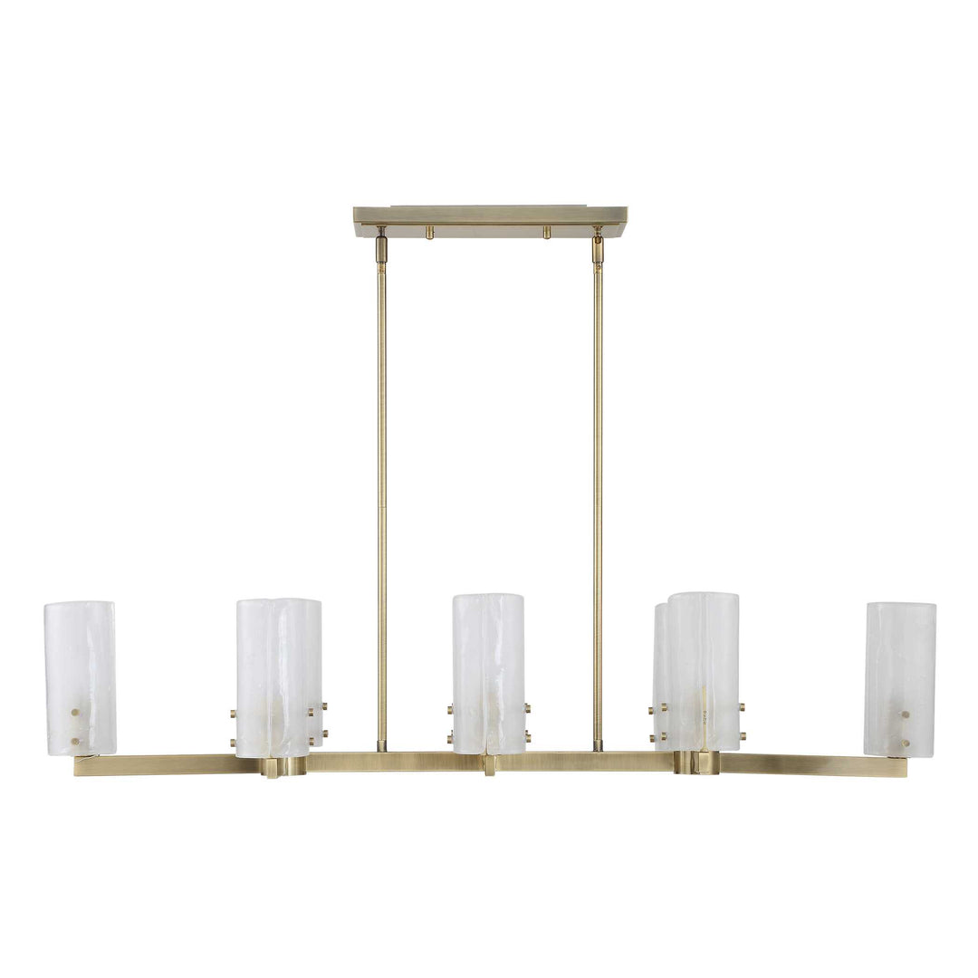 American Home Furniture Uttermost Mistie 8 Light Linear Chandelier