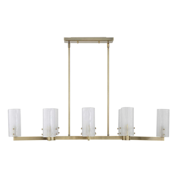 American Home Furniture Uttermost Mistie 8 Light Linear Chandelier