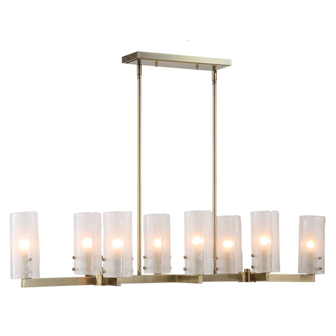 American Home Furniture Uttermost Mistie 8 Light Linear Chandelier