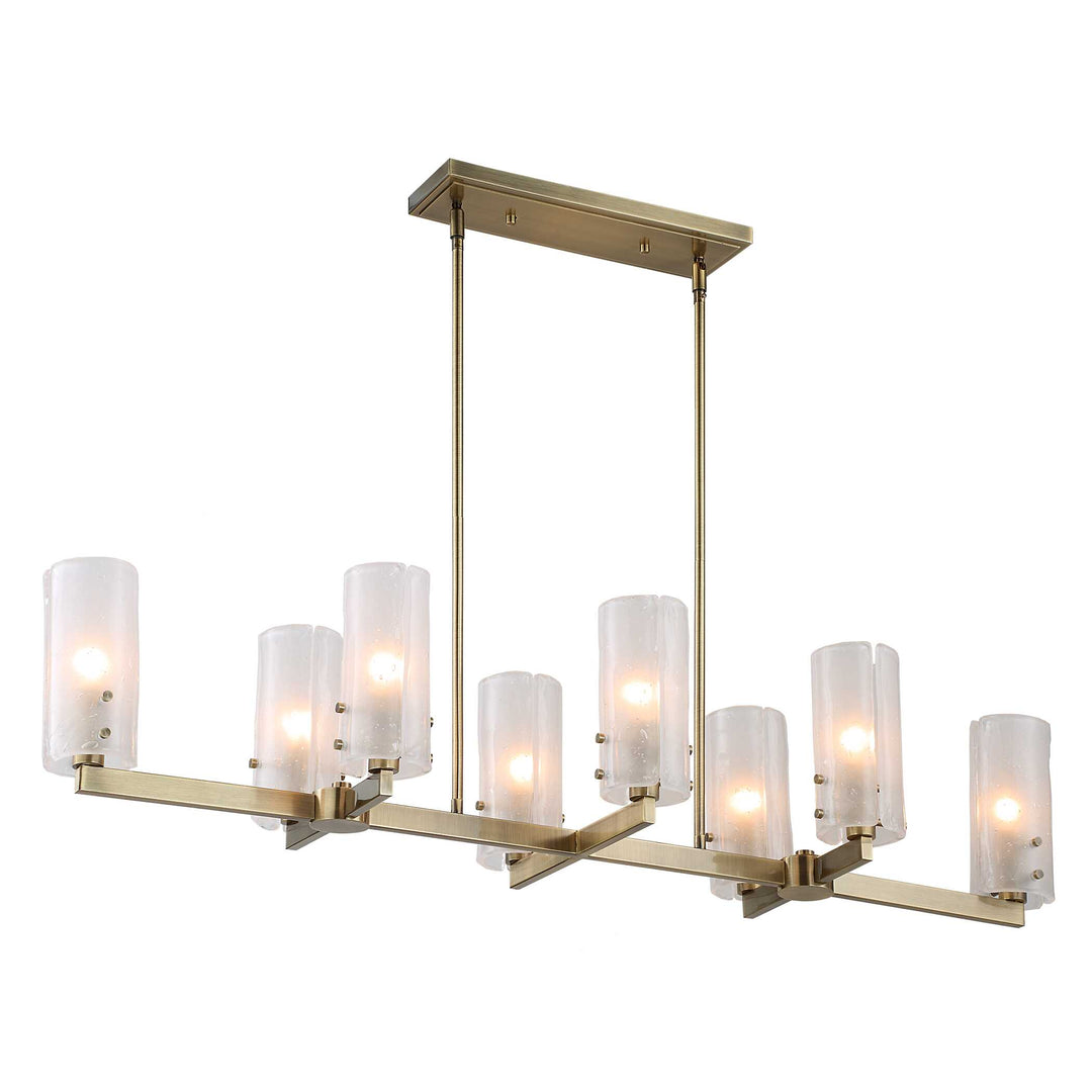 American Home Furniture Uttermost Mistie 8 Light Linear Chandelier