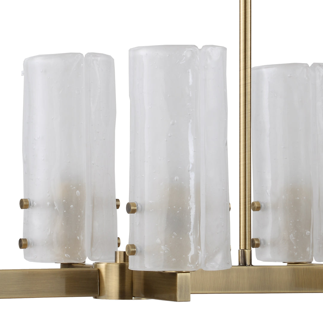 American Home Furniture Uttermost Mistie 8 Light Linear Chandelier
