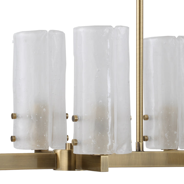 American Home Furniture Uttermost Mistie 8 Light Linear Chandelier