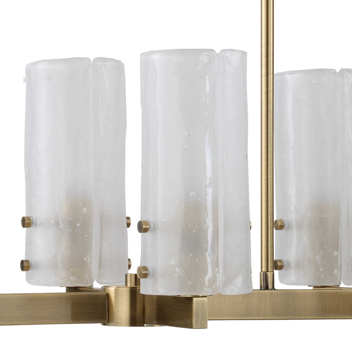 American Home Furniture Uttermost Mistie 8 Light Linear Chandelier