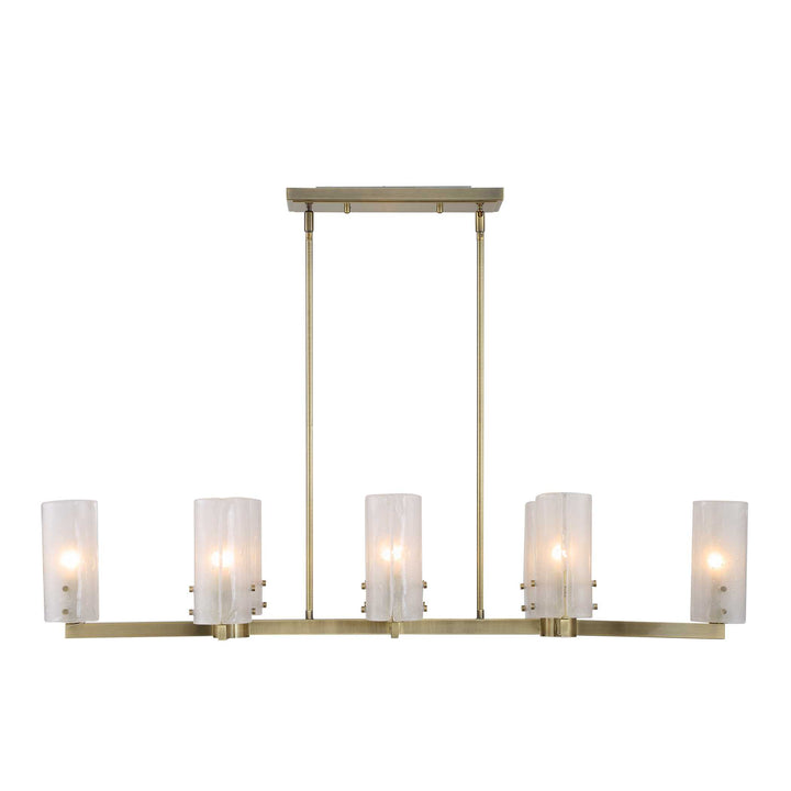 American Home Furniture Uttermost Mistie 8 Light Linear Chandelier