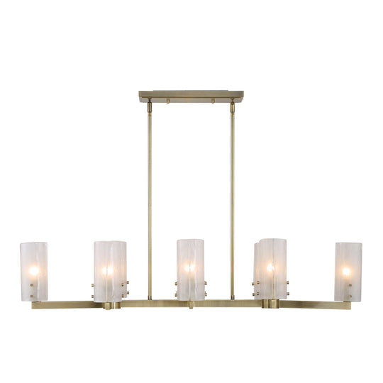 American Home Furniture Uttermost Mistie 8 Light Linear Chandelier