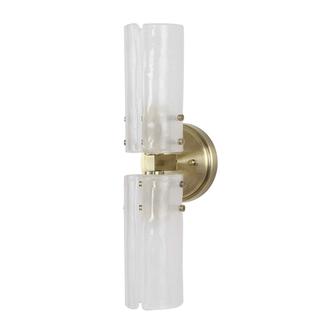 American Home Furniture Uttermost Mistie 2 Light Glass Sconce