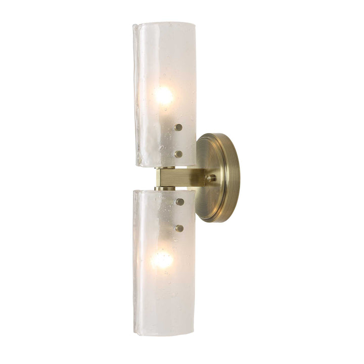 American Home Furniture Uttermost Mistie 2 Light Glass Sconce