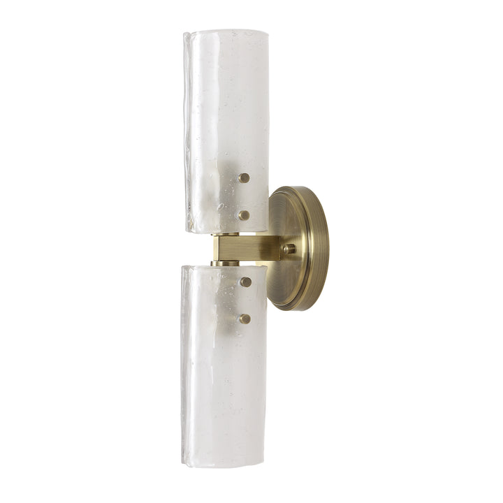 American Home Furniture Uttermost Mistie 2 Light Glass Sconce