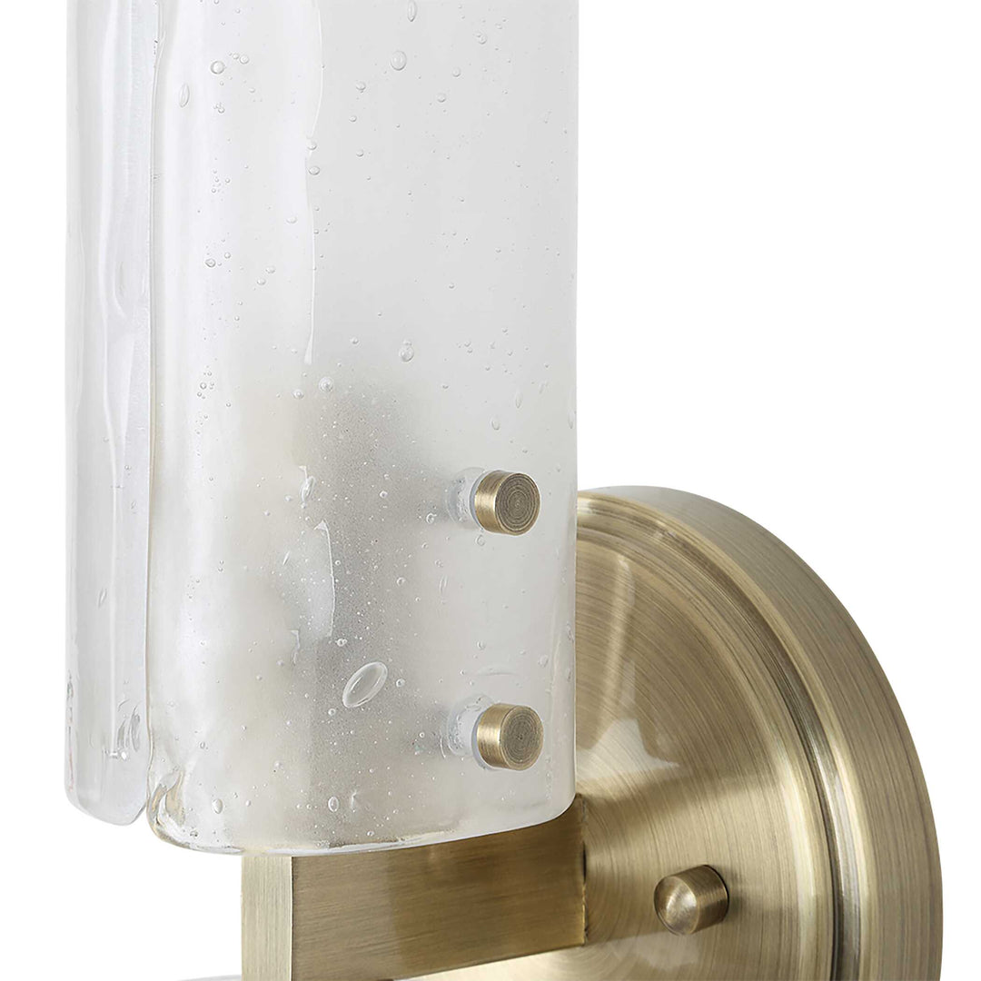 American Home Furniture Uttermost Mistie 2 Light Glass Sconce