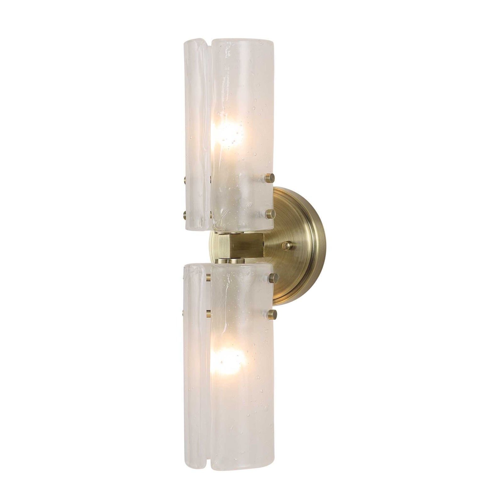 American Home Furniture Uttermost Mistie 2 Light Glass Sconce