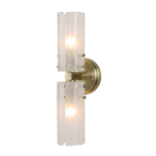 American Home Furniture Uttermost Mistie 2 Light Glass Sconce
