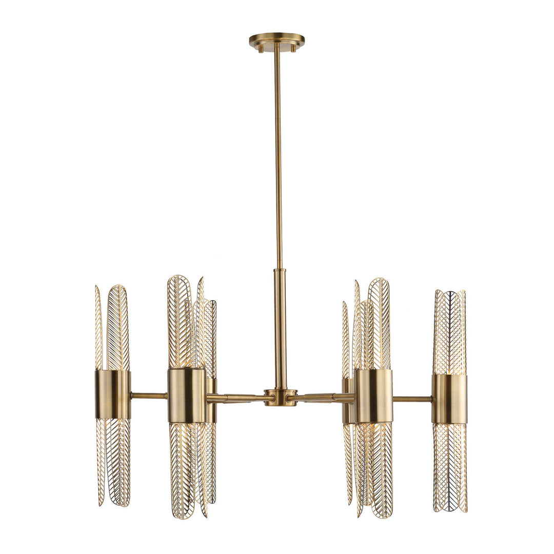 American Home Furniture Uttermost Cret 12 Light Brass Chandelier
