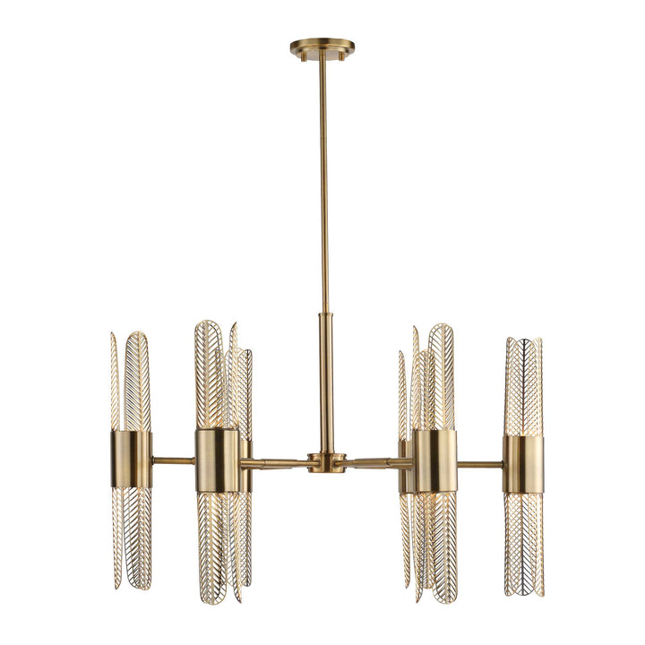 American Home Furniture Uttermost Cret 12 Light Brass Chandelier