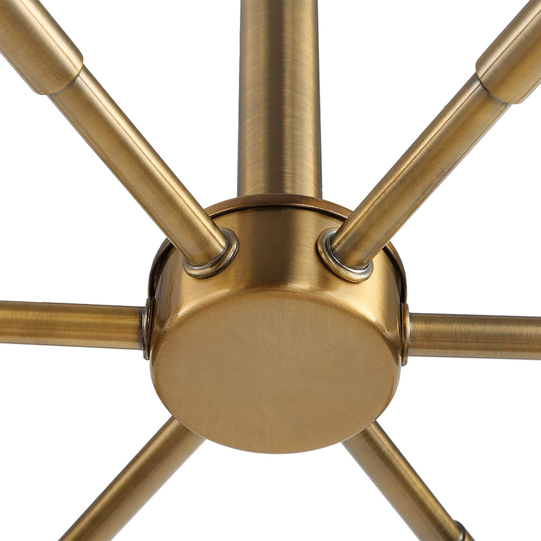 American Home Furniture Uttermost Cret 12 Light Brass Chandelier