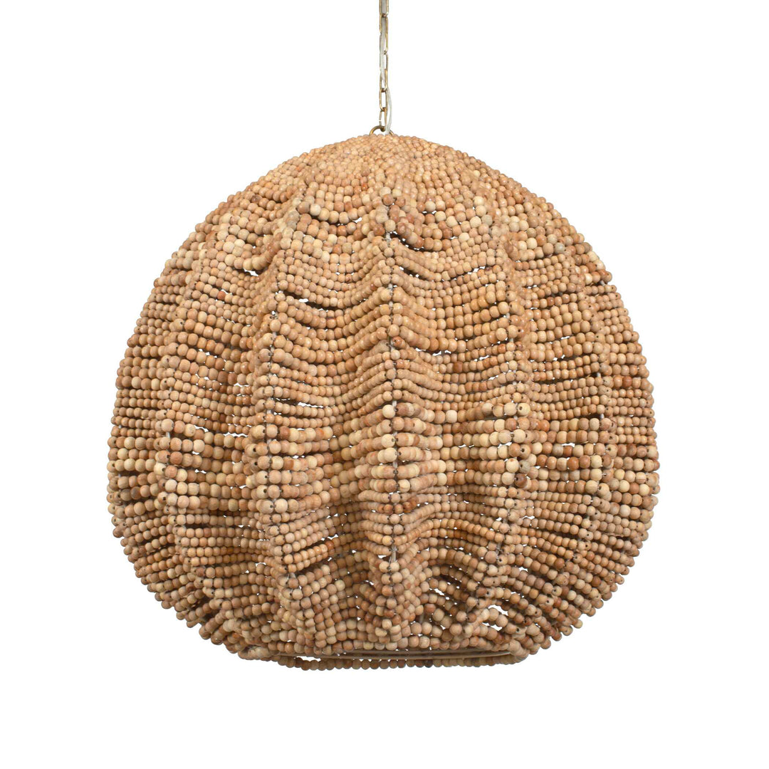 American Home Furniture Uttermost Kauri 5 Light Wooden Bead Pendant