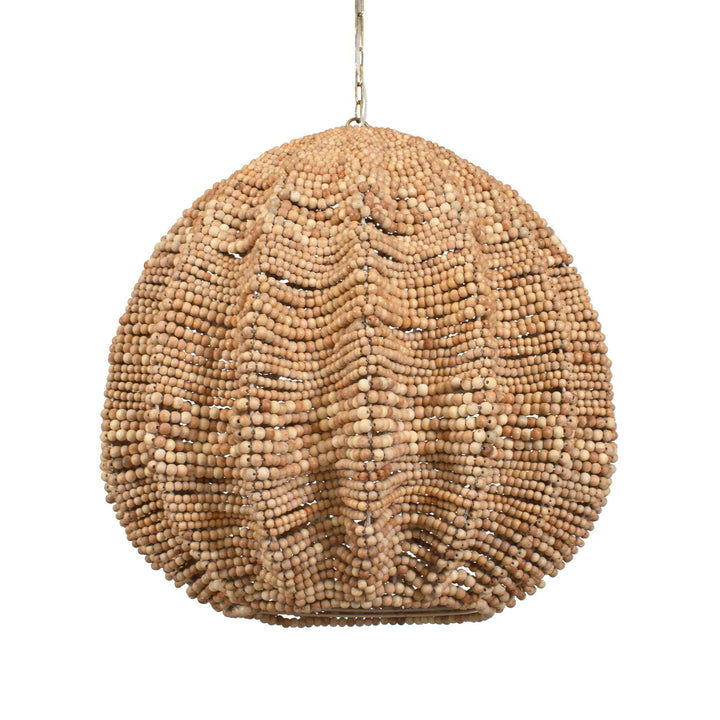 American Home Furniture Uttermost Kauri 5 Light Wooden Bead Pendant