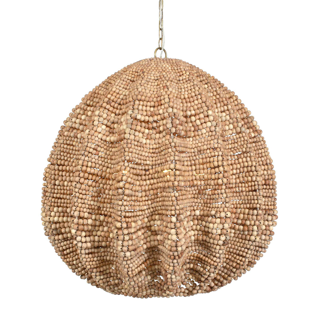 American Home Furniture Uttermost Kauri 5 Light Wooden Bead Pendant