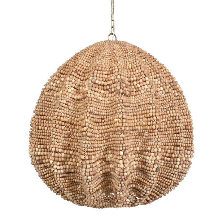 American Home Furniture Uttermost Kauri 5 Light Wooden Bead Pendant