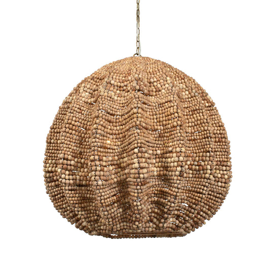 American Home Furniture Uttermost Kauri 5 Light Wooden Bead Pendant