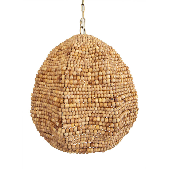 American Home Furniture Uttermost Kauri 1 Light Wooden Bead Pendant