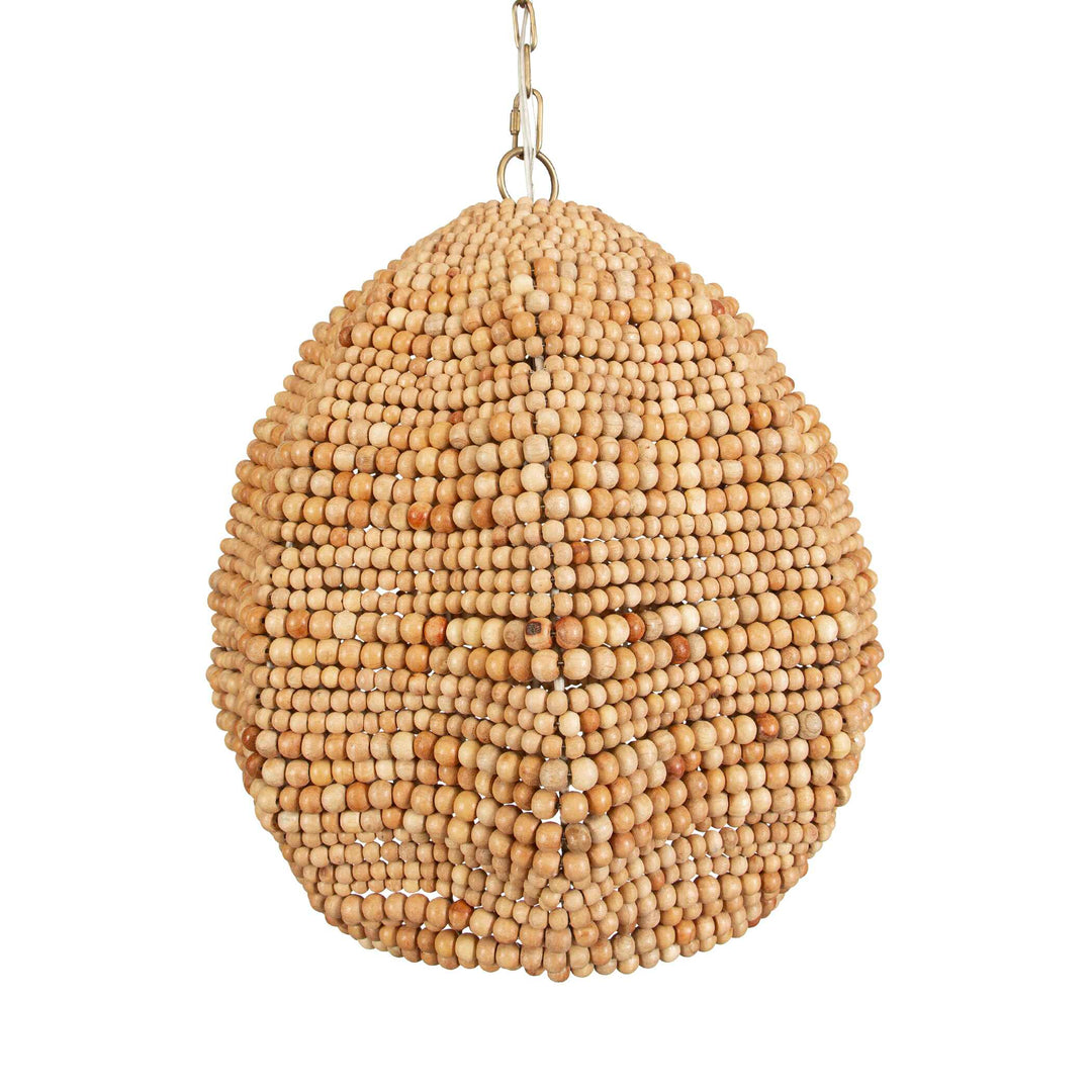 American Home Furniture Uttermost Kauri 1 Light Wooden Bead Pendant