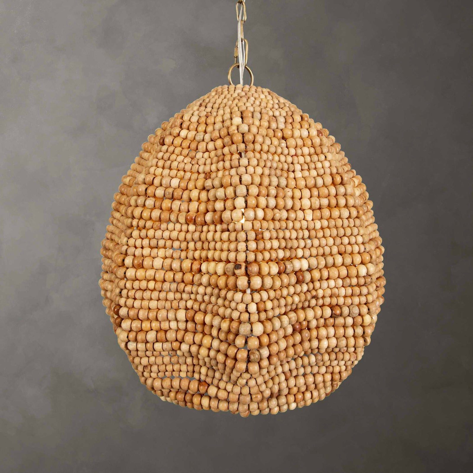 American Home Furniture Uttermost Kauri 1 Light Wooden Bead Pendant