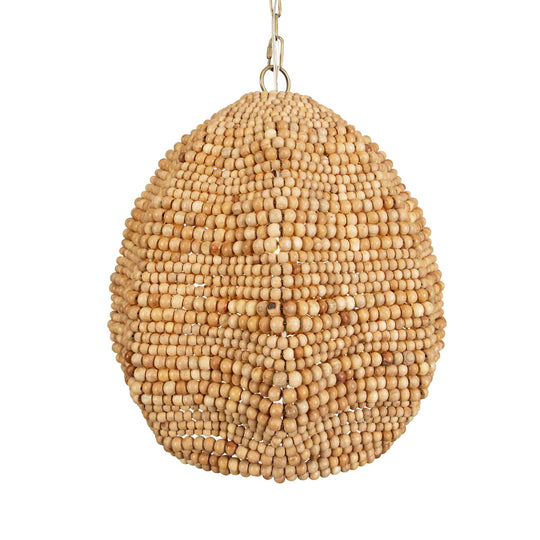 American Home Furniture Uttermost Kauri 1 Light Wooden Bead Pendant